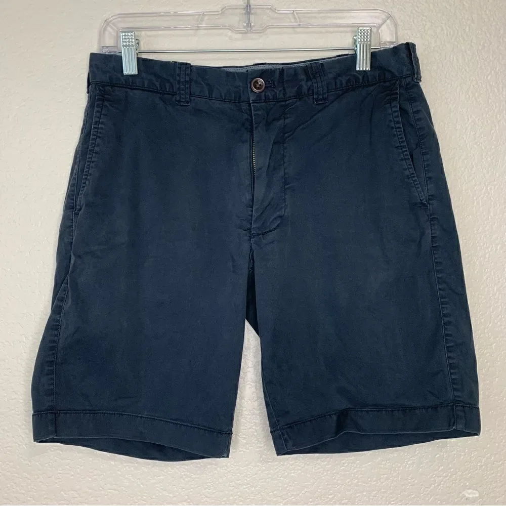 J. Crew Stretch Navy Blue Men’s Chino Shorts, Size 30 x 9